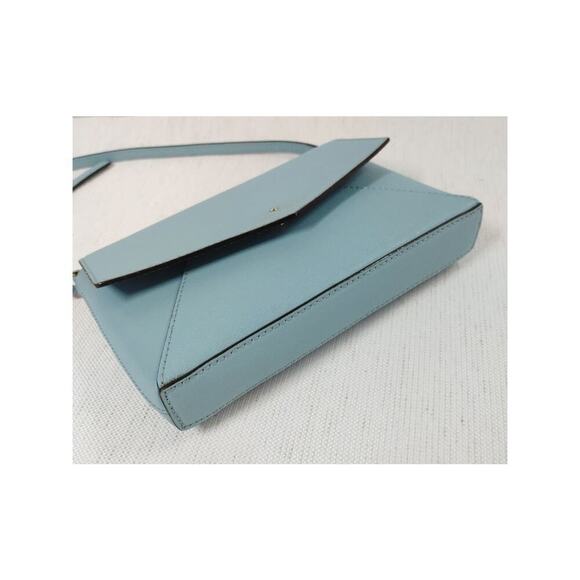 Kate Spade Monday Crossbody Bag Blue Leather Envelope - Picture 15 of 16